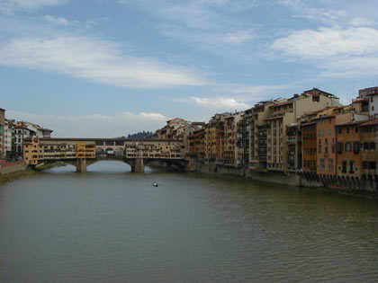The Ponte Veccio ("the old bridge") in Florence