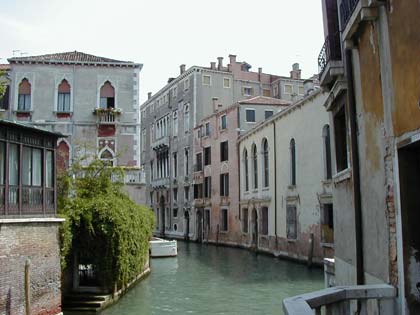 A small canal in Venice