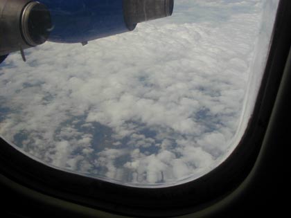 Looking out the window on the flight back to MI, thinking of times like in the next photo